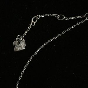 Swarovski Jewelry - Swarovski red ruby garnet heart necklace chain Swarovski Jewelry - Swarovski red ruby garnet heart necklace chain